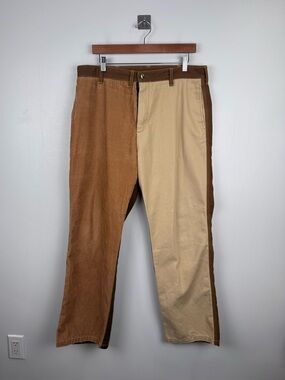 Carhartt x Marni Men Camel Corduroy Two Toned Pant Size Large